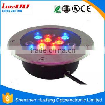 2016 hot sell IP67 outdoor lighting RGB LED underground light with 3 years warranty