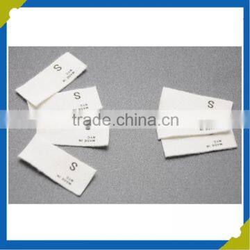 manufacturer customized printed cotton labels care label size label for clothing