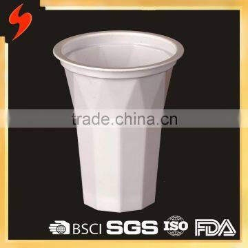 FDA Standard unique white PP 7oz plastic disposable juice cups