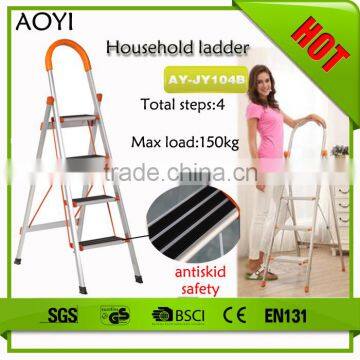 AY-JY104B new products 2016 aluminum profile step ladder plastic peni