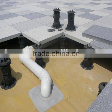 PP material adjustable plastic pedestal deck support