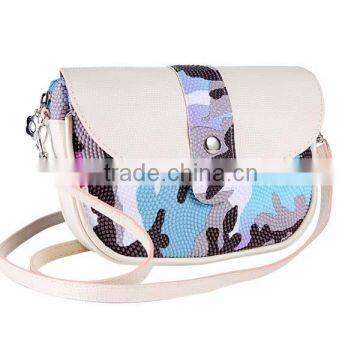 Ladies Chromatic Camouflage PU Trendy Sling Bags