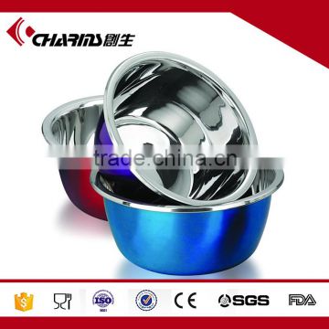 Charms stainless steel colorful serving bowl