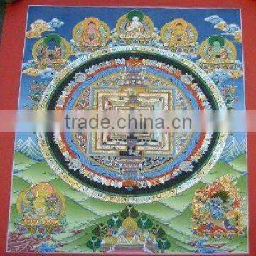 Kalachakra Mandala Hand painting