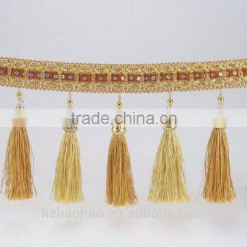 Decotative Yellow Tassel fringe