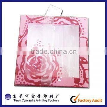 hot sale cosmetic showing box with window,cosmetic gift box