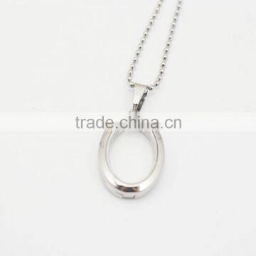 Top Quality Steel Photo Frame Locket Pendant Oval Photo Frame Pendant for Women photo-2