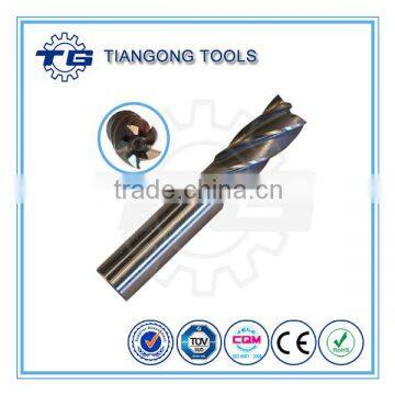 TG Tools Round shank black & bright finish 5 flute end mill