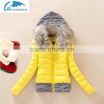 Large Fur Collar Down Jacket 2016 Women Winter Thickening With a Hood Short Design Wadded Coat Cotton-Padded Quality Choice