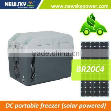 DC 12V/24V AC 110V-240V portable car fridge freezer BR20C4