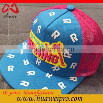 Made in china oem mesh trucker for girls and womens sports mesh hats