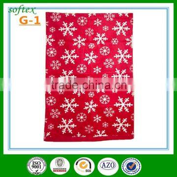 100 polyester transfer printing 40x60 60g christmas kitchen towels in bulk