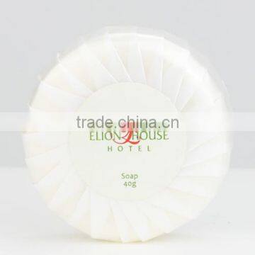 Small round disposable hotel soaps cosmetics