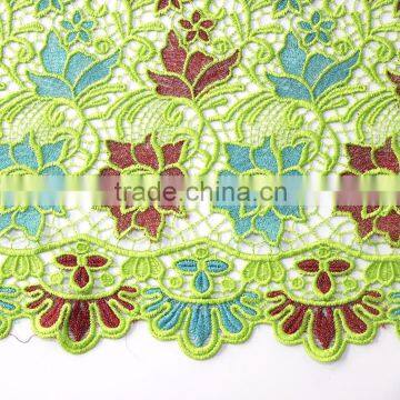 2016 most elegant top quality austrian cord lace fabric / elegant african lace / crystal embroidery fabric for big party dress