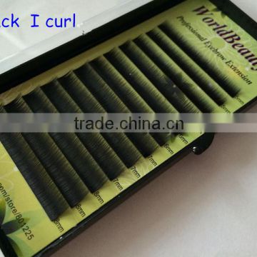 top quality I curl Korean silk eyebrow extensions