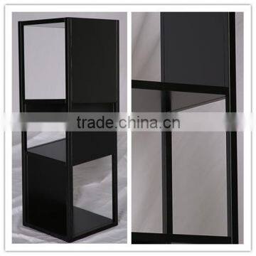 Modern black display shelf for European