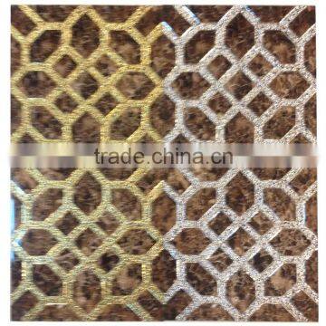 Customised golden and silvery decorative china ceramic wall tiles 30x60