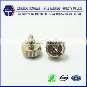 Phillips/slot nickel plated knurled thumb screw