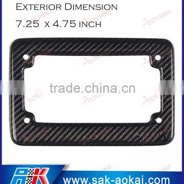 Carbon Fiber- Metal- Plastic Motorcycle License Plate Frame Universal