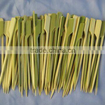 alibaba China best Bamboo flat skewer with green husk for BBQ with 9cm, 10cm, 12cm, 15cm, 18cm long size, food safe bamboo stick                        
                                                Quality Choice