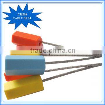 CH208 variable length anti theft aluminium cable seals with steel wire