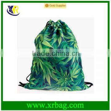 Weed 3D Printing Women Outing Man Wild Sport Gym Bags Travel Backpack Vogue Trend Mochila Cotton Bags Drawstring                        
                                                Quality Choice