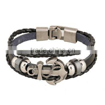 2016 Fashion jewelry cheap handmade leather bracelet