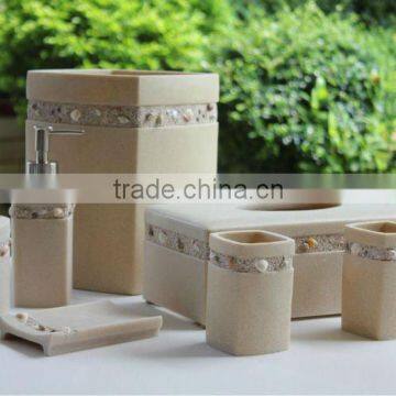 Favorable polyresin bathroom sets