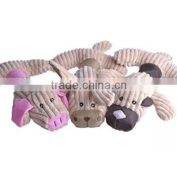 Various designs squeaker plush dog toy