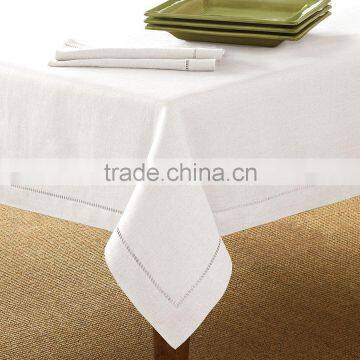 Hemstitch cotton table cloth ladder hemstitch