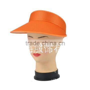 customized plastic topless advertising cap sun visor hat