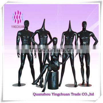 High end free style glossy black female mannequin