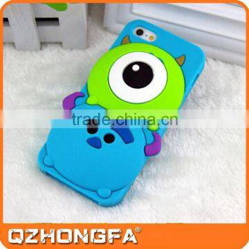 Cheap wholesale customized minion silicone case for iphone 6 plus