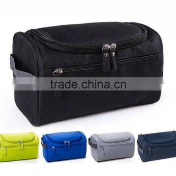 Hot sale large single color men cosmetic bag with handle for travel storage/ laundry bag