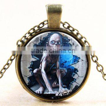 DIY glass dome jewelry Photo glass dome jewelry Art photo necklace