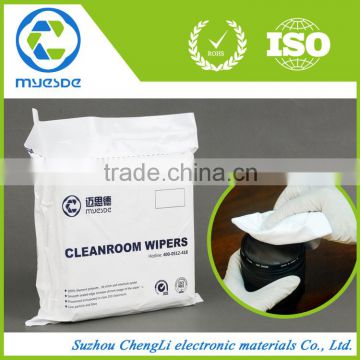 laser Sealed lint-free China Manufacturer 100% polyester wiper cloth