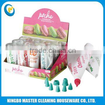 6 nozzels cake decoration kit with eva bag