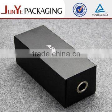 Matte Black Different Shaped Drawer Wine Gift Box photo-3