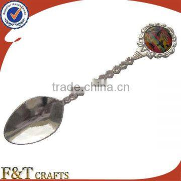 personalized cast iron cheap metal spoon with images frame printed