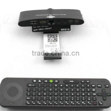 mk818 rk3066 dual core android 4.2 tv box.MIC full HD 1080P playbackwebcam mk818+RC13 in HDD Player