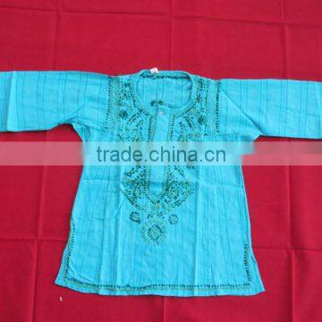 Kids Girls Kurta Kaftan NEW Gypsy Cotton Summer Beach Wear