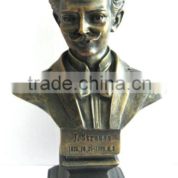 DEDO high quality resin head sculpture of Strauss