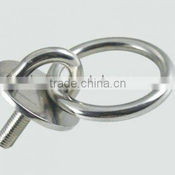 Stainless Steel Round Pad Bolt With Ring