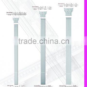 2015 High Quality Good price beautiful new modern luxury pu decorative pillar moulding