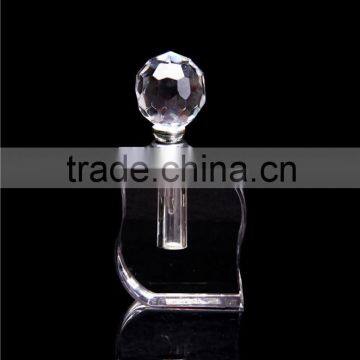 Crystal Beauty Clean Crystal Perfume Bottle with Round Cap