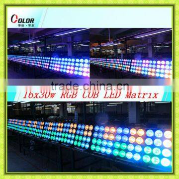 rgb led pixel matrix 4x4x30w cob led decorative matrix blinder for stage background