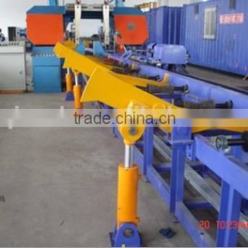 Highly Manoeuvrable Flip-Unload Pipe Conveying System for Band Saw Machine