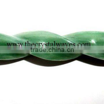 Green Aventurine ( Light) Twisted Healing Stick