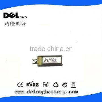 3.7v li-ion polymer battery 451225 100mah