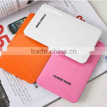 super slim Universal USB mobile power bank charger